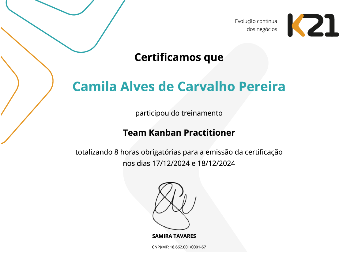 Certificado K21